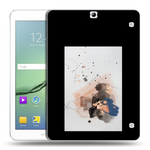 Дизайнерский силиконовый чехол для Samsung Galaxy Tab S2 9.7 Стильные абстракции
