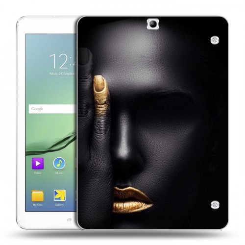 Дизайнерский силиконовый чехол для Samsung Galaxy Tab S2 9.7 Черное золото