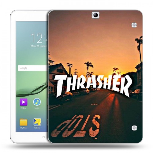 Дизайнерский силиконовый чехол для Samsung Galaxy Tab S2 9.7 Скейтер стиль