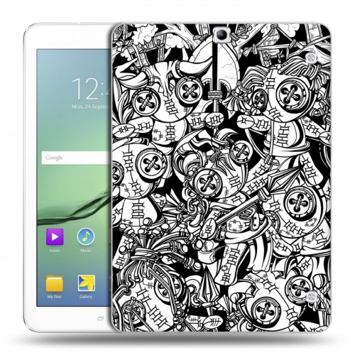 Дизайнерский силиконовый чехол для Samsung Galaxy Tab S2 9.7 Куклы Вуду
