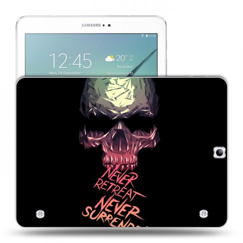 Дизайнерский силиконовый чехол для Samsung Galaxy Tab S2 9.7 Мир черепов