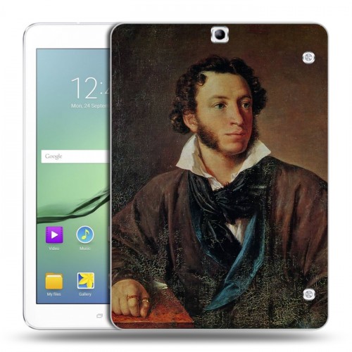 Дизайнерский силиконовый чехол для Samsung Galaxy Tab S2 9.7 Александр Пушкин
