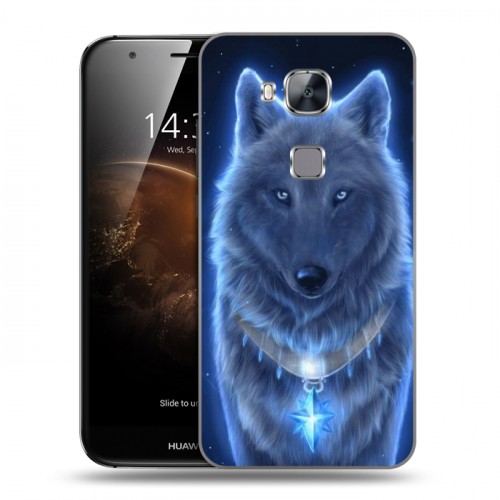 Дизайнерский силиконовый чехол для Huawei G8 Волки