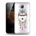 Полупрозрачный дизайнерский пластиковый чехол для Huawei G8 Животный арт