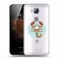 Полупрозрачный дизайнерский пластиковый чехол для Huawei G8 Прозрачные знаки зодиака