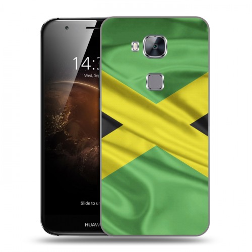Дизайнерский пластиковый чехол для Huawei G8 Флаг Ямайки