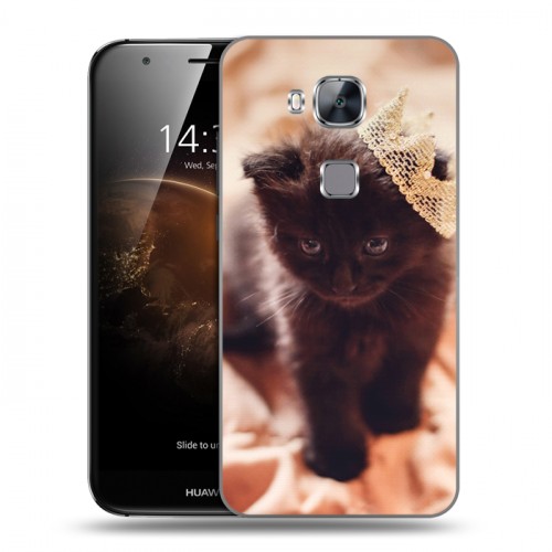 Дизайнерский пластиковый чехол для Huawei G8 Котята