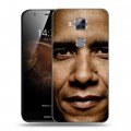Дизайнерский пластиковый чехол для Huawei G8 Барак Обама