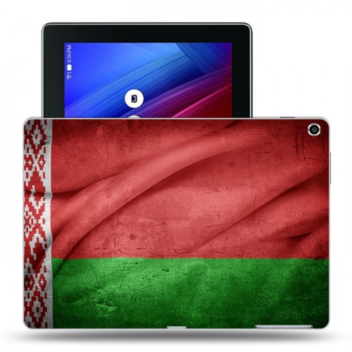 Дизайнерский силиконовый чехол для ASUS ZenPad 10 Флаг Белоруссии