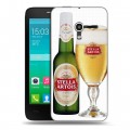 Дизайнерский пластиковый чехол для Alcatel One Touch Pop D3 Stella Artois