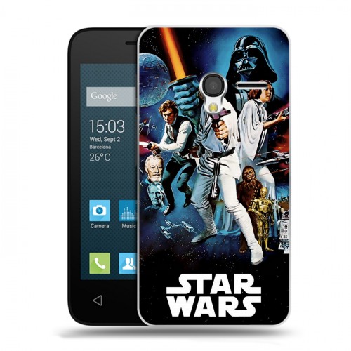 Дизайнерский пластиковый чехол для Alcatel One Touch Pixi 3 (4.5) Звездные войны