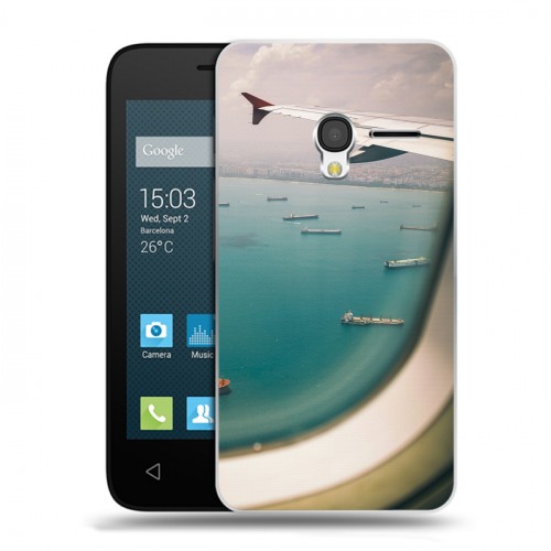Дизайнерский пластиковый чехол для Alcatel One Touch Pixi 3 (4.5) самолеты