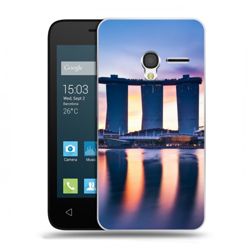Дизайнерский пластиковый чехол для Alcatel One Touch Pixi 3 (4.5) Сингапур