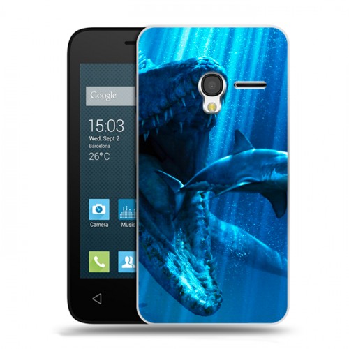 Дизайнерский пластиковый чехол для Alcatel One Touch Pixi 3 (4.5) Акулы