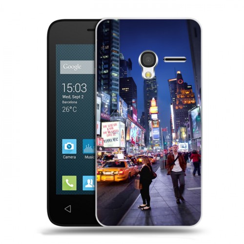 Дизайнерский пластиковый чехол для Alcatel One Touch Pixi 3 (4.5) Нью-Йорк