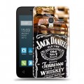 Дизайнерский пластиковый чехол для Alcatel One Touch Pixi 3 (4.5) Jack Daniels