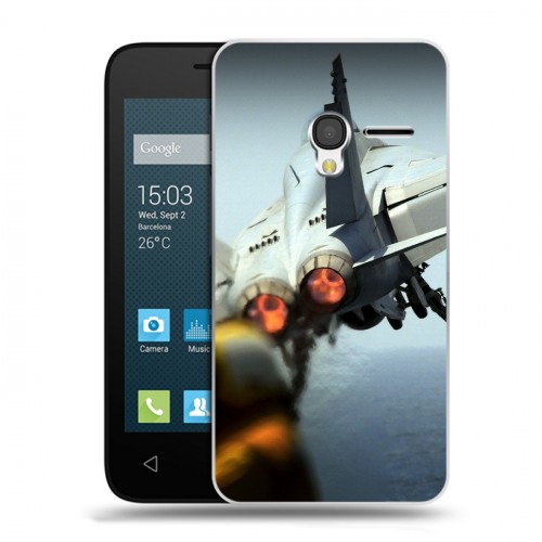 Дизайнерский пластиковый чехол для Alcatel One Touch Pixi 3 (4.5) Самолеты