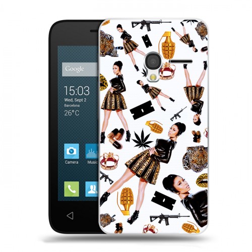 Дизайнерский пластиковый чехол для Alcatel One Touch Pixi 3 (4.5) Ники Минаж