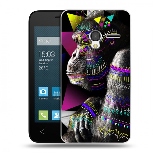Дизайнерский пластиковый чехол для Alcatel One Touch Pixi 3 (4.0) Животный стиль