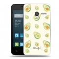 Дизайнерский пластиковый чехол для Alcatel One Touch Pixi 3 (4.0) Веселое авокадо