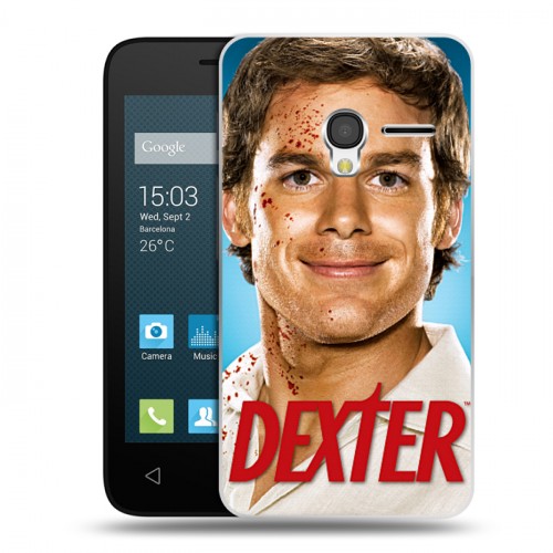 Дизайнерский пластиковый чехол для Alcatel One Touch Pixi 3 (4.0) Декстер