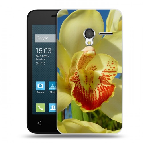 Дизайнерский пластиковый чехол для Alcatel One Touch Pixi 3 (4.0) Орхидеи