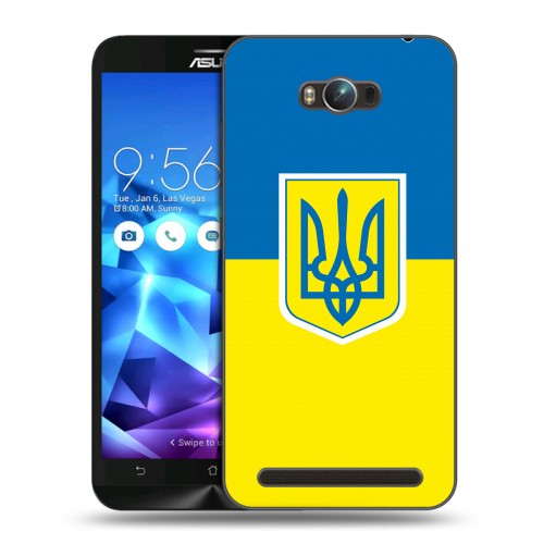 Дизайнерский пластиковый чехол для ASUS ZenFone Max Флаг Украины