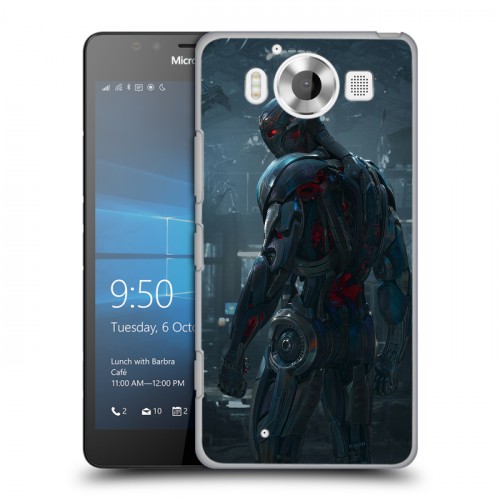 Дизайнерский пластиковый чехол для Microsoft Lumia 950 Мстители