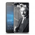 Дизайнерский пластиковый чехол для Microsoft Lumia 950 Альберт Эйнштейн