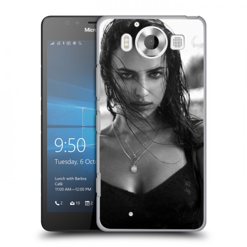 Дизайнерский пластиковый чехол для Microsoft Lumia 950 Ирина Шейк