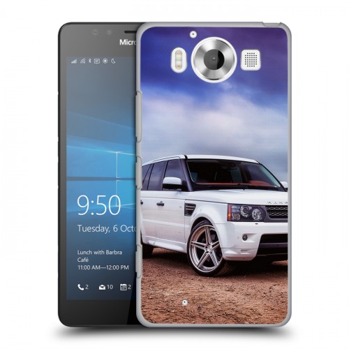 Дизайнерский пластиковый чехол для Microsoft Lumia 950 Land Rover