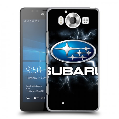 Дизайнерский пластиковый чехол для Microsoft Lumia 950 Subaru