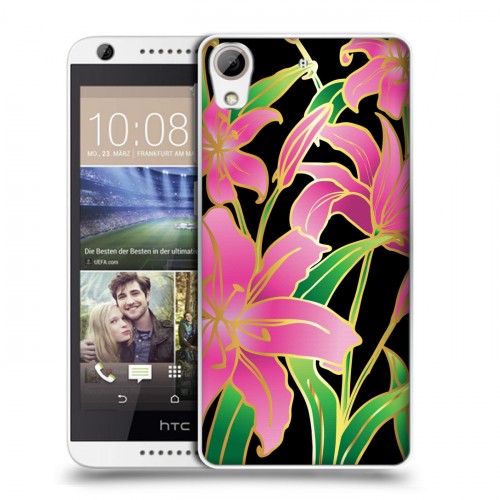 Дизайнерский пластиковый чехол для HTC Desire 626 Люксовые цветы