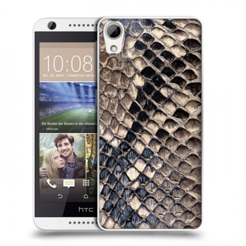 Дизайнерский пластиковый чехол для HTC Desire 626 Кожа змей