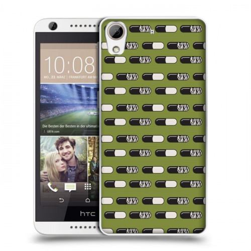 Дизайнерский пластиковый чехол для HTC Desire 626 Разноцветные таблетки