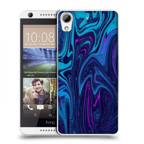 Дизайнерский силиконовый чехол для HTC Desire 626 Размытые краски