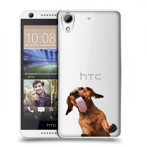 Дизайнерский силиконовый чехол для HTC Desire 626 Мятные звери