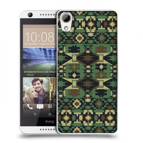 Дизайнерский силиконовый чехол для HTC Desire 626 Ацтек камуфляж