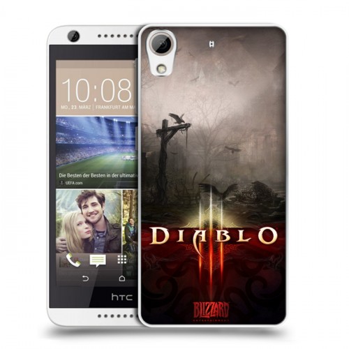 Дизайнерский пластиковый чехол для HTC Desire 626 Diablo