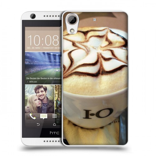 Дизайнерский силиконовый чехол для HTC Desire 626 Кофе напиток