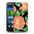 Дизайнерский пластиковый чехол для Huawei Y5c Люксовые цветы