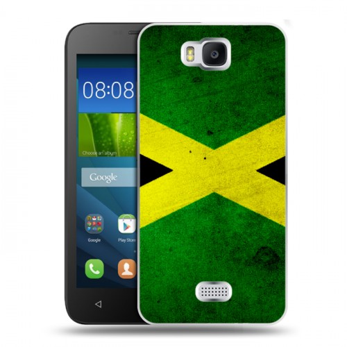 Дизайнерский пластиковый чехол для Huawei Y5c Флаг Ямайки