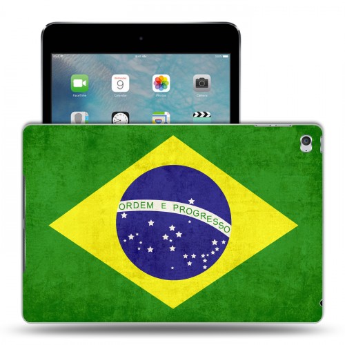 Дизайнерский пластиковый чехол для Ipad Mini 4 флаг Бразилии