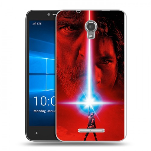 Дизайнерский пластиковый чехол для Alcatel OneTouch Pixi First Star Wars : The Last Jedi