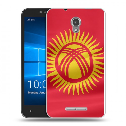 Дизайнерский пластиковый чехол для Alcatel OneTouch Pixi First флаг Киргизии