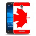 Дизайнерский пластиковый чехол для Alcatel OneTouch Pixi First Флаг Канады