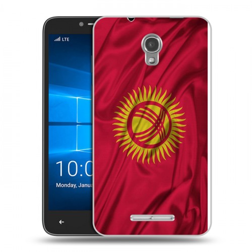 Дизайнерский пластиковый чехол для Alcatel OneTouch Pixi First Флаг Киргизии