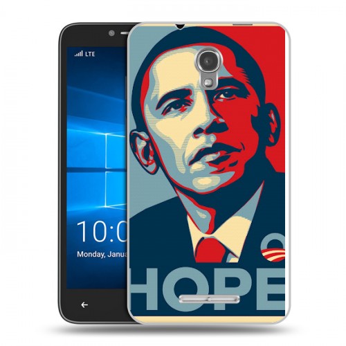 Дизайнерский пластиковый чехол для Alcatel OneTouch Pixi First Барак Обама