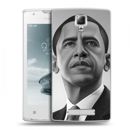 Дизайнерский пластиковый чехол для Lenovo A1000 Барак Обама