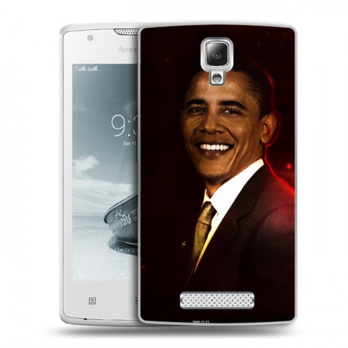 Дизайнерский пластиковый чехол для Lenovo A1000 Барак Обама